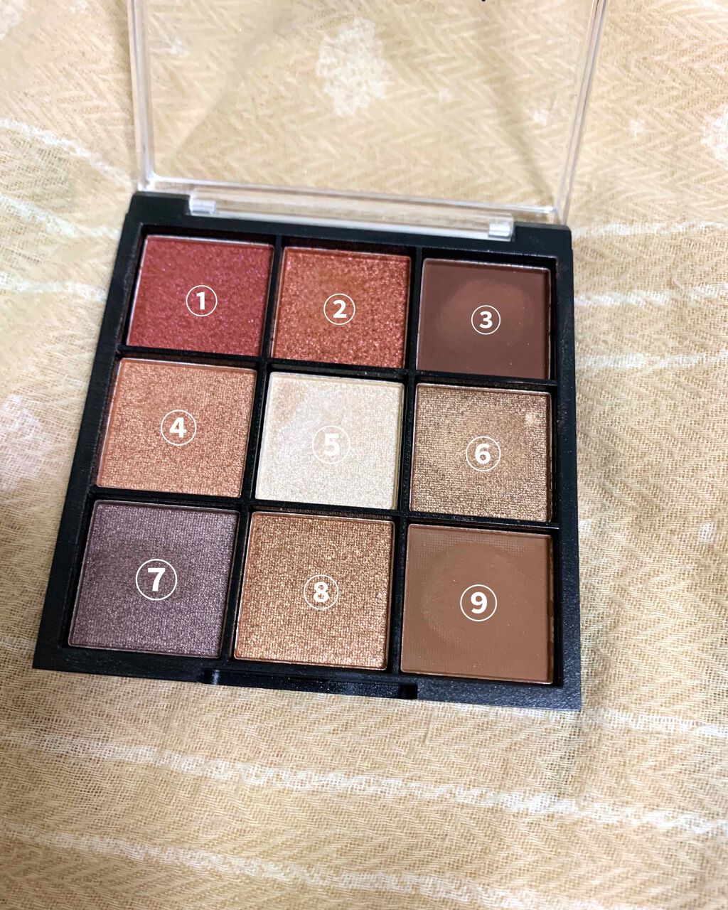 UR GLAM　BLOOMING EYE COLOR PALETTE/U R GLAM/アイシャドウパレットを使ったクチコミ（2枚目）
