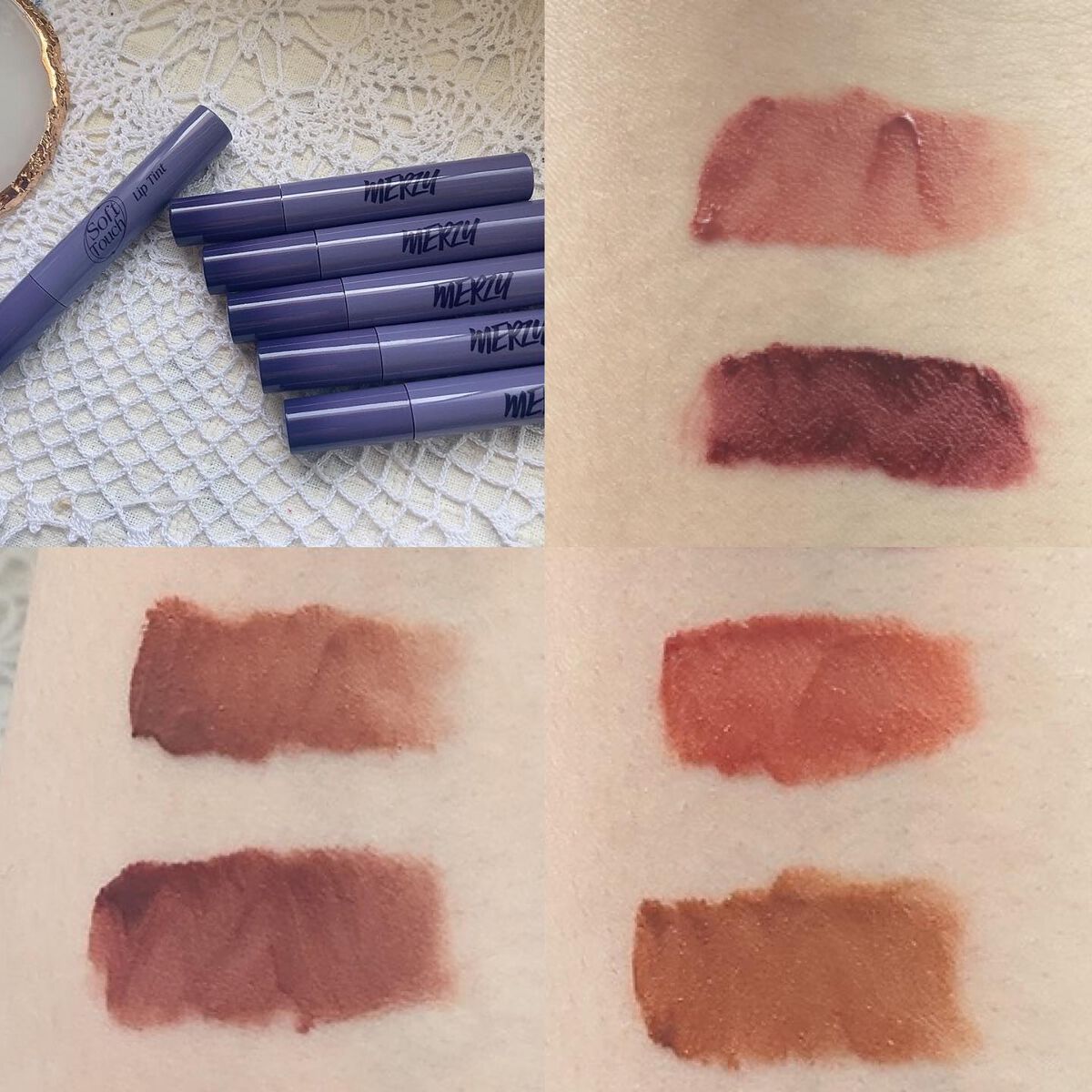 Soft touch lip tint/MERZY/口紅を使ったクチコミ（2枚目）