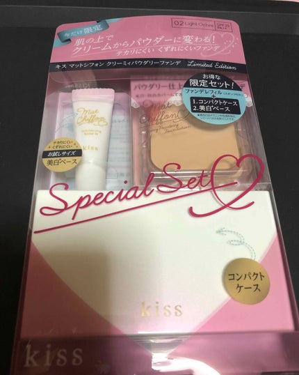 マットシフォン クリーミィパウダリーファンデ/KiSS/パウダーファンデーションを使ったクチコミ(1枚目)