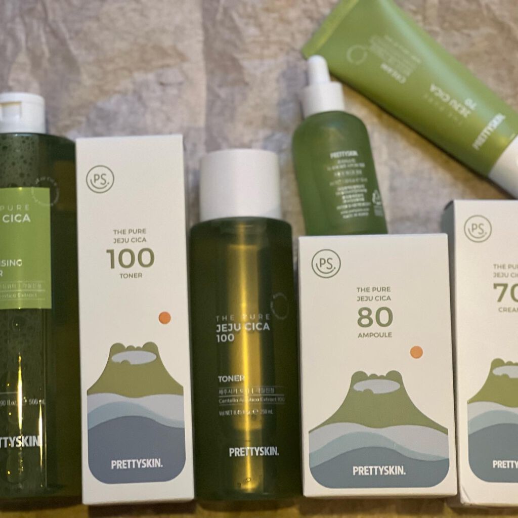 THE PURE JEJU CICA 100 トナー/pretty skin/化粧水を使ったクチコミ(9枚目)