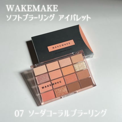 ソフトブラーリングアイパレット/wakemake/アイシャドウパレットを使ったクチコミ(2枚目)