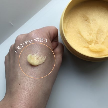 Q+Me スウィートボムタラソスクラブレモンティーの香り/AGARISM/バスト・ヒップケアを使ったクチコミ(2枚目)