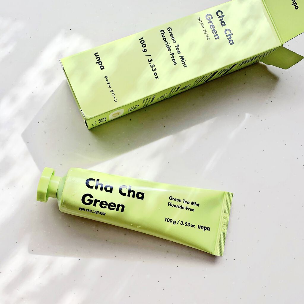 Cha Cha Charcoal Vegan Greentea Toothpaste/chacha/歯磨き粉を使ったクチコミ（3枚目）