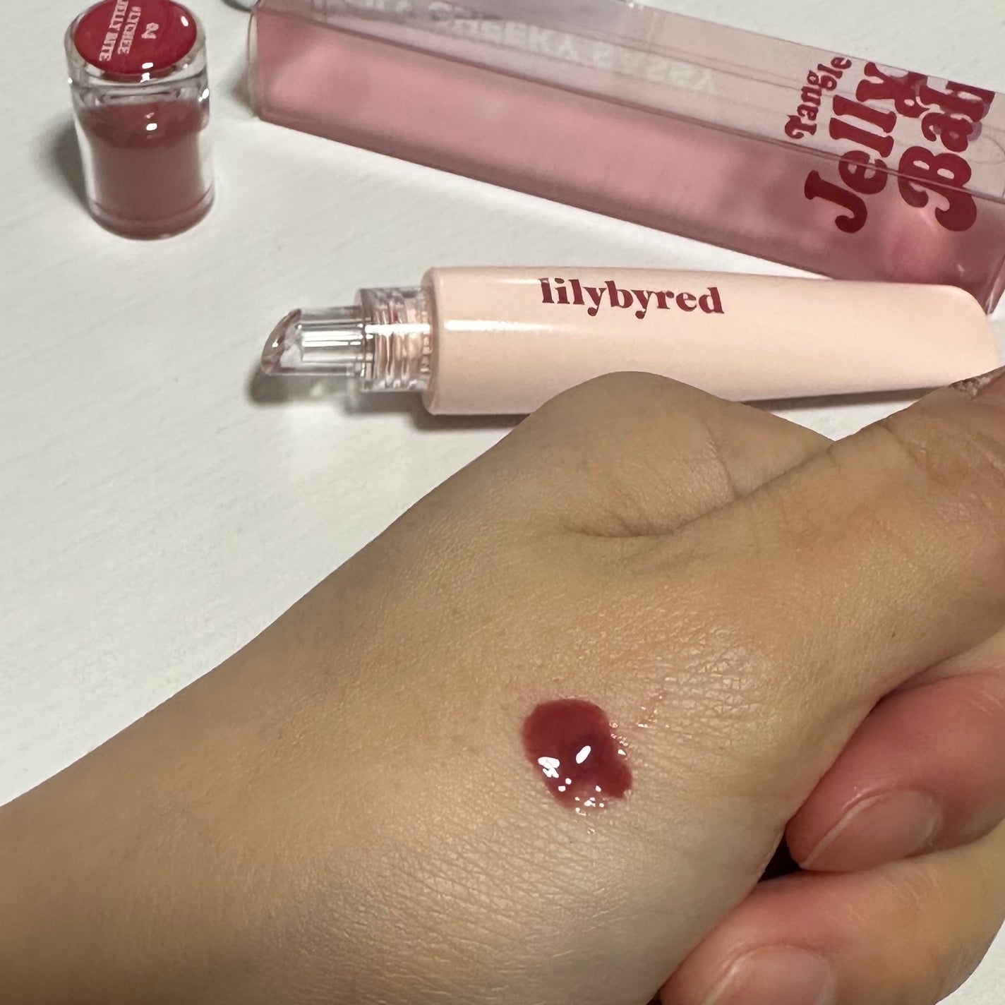 Tangle Jelly Balm/lilybyred/口紅を使ったクチコミ(3枚目)