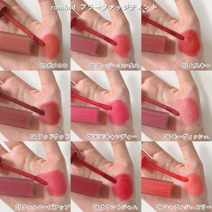 rom&nd ブラーファッジティント/rom&nd/リップティントを使ったクチコミ(4枚目)
