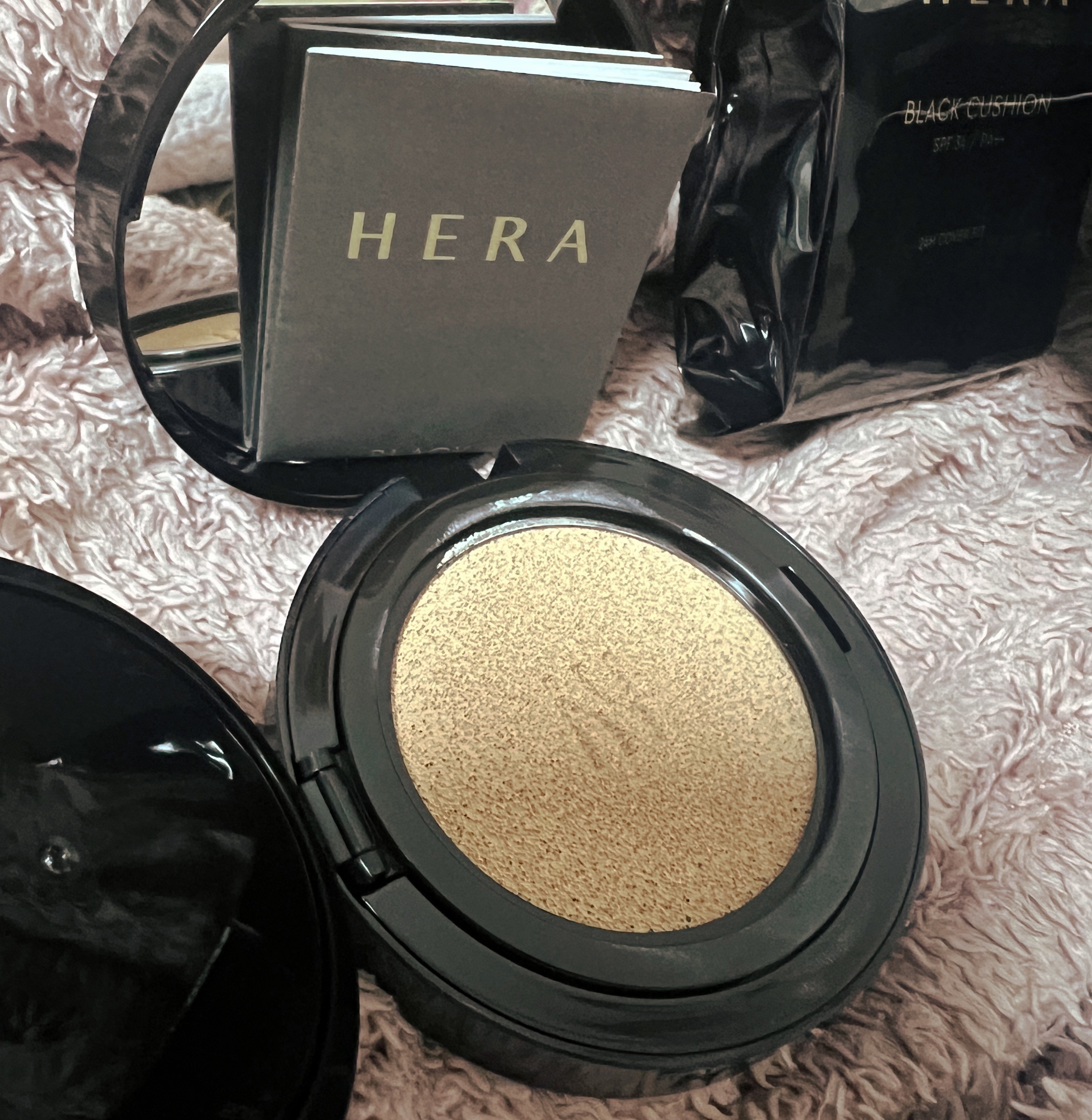 ブラック クッション/HERA/クッションファンデーションを使ったクチコミ（3枚目）