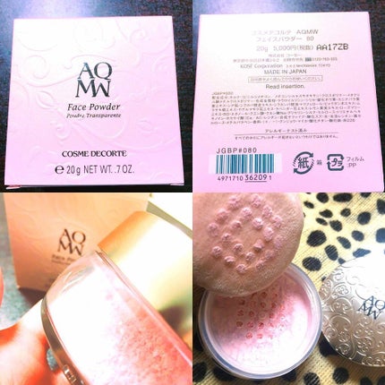 AQ MW フェイスパウダー/DECORTÉ/ルースパウダーを使ったクチコミ(1枚目)
