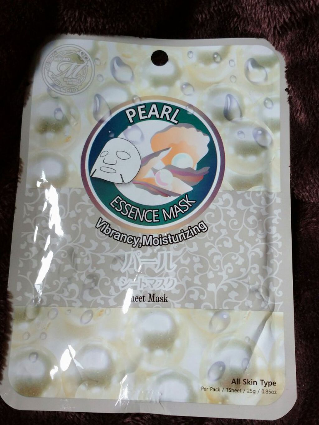 ナチュラルパールブライトニングフェイシャルエッセンスマスクMT512/MITOMO/シートマスク・パックを使ったクチコミ（1枚目）