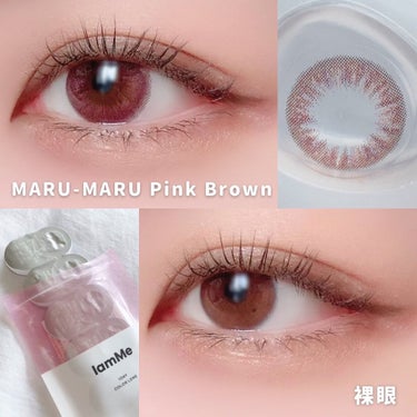 MARU-MARU Pink Brown（S）/IamMe/カラーコンタクトレンズの画像