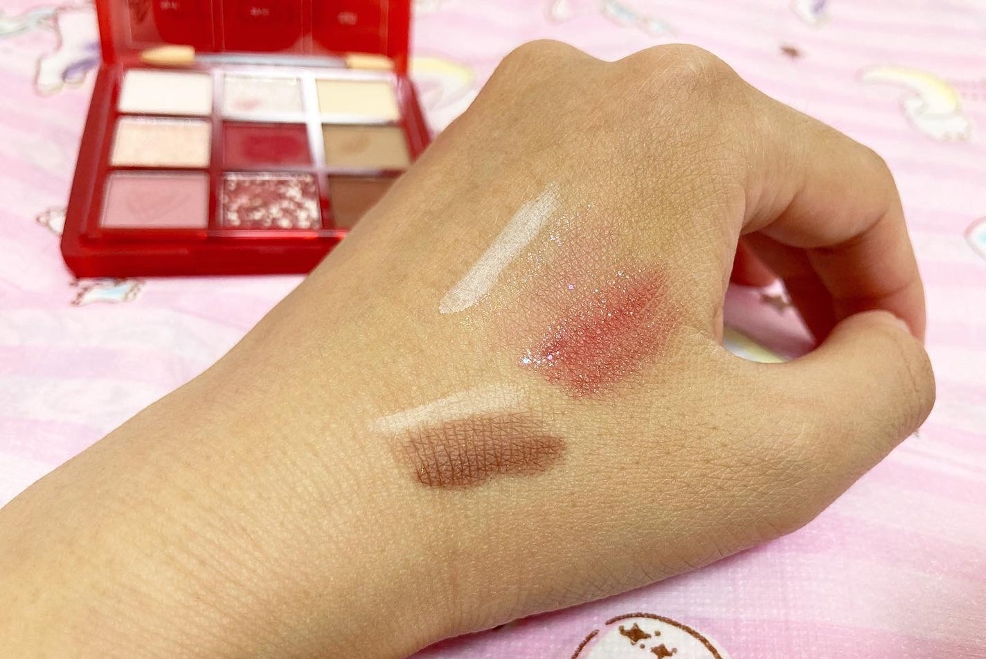 干支シリーズ卯年9色アイシャドウパレット/COLORKEY/アイシャドウパレットを使ったクチコミ(3枚目)