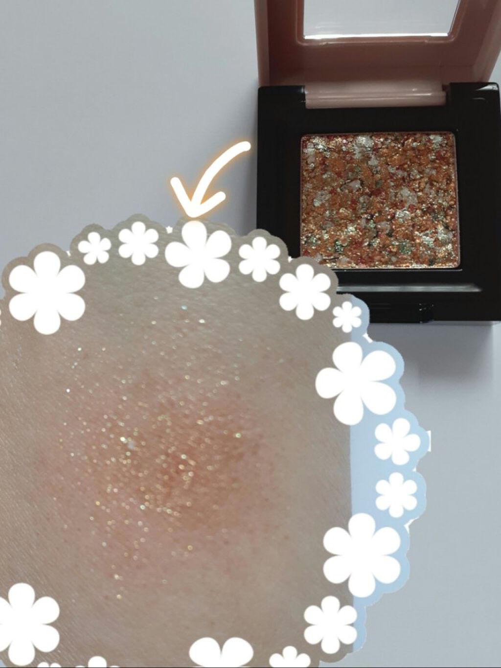 リシェ オーロラグリッター アイズ/Visée/ジェル・クリームアイシャドウを使ったクチコミ(3枚目)