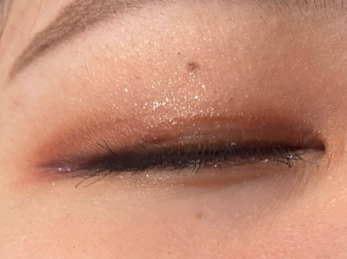 ブラウンアイライナー細芯/CEZANNE/リキッドアイライナーを使ったクチコミ（2枚目）