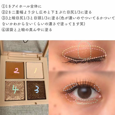 3CE MINI MULTI EYE COLOR PALETTE/3CE/パウダーアイシャドウを使ったクチコミ（3枚目）