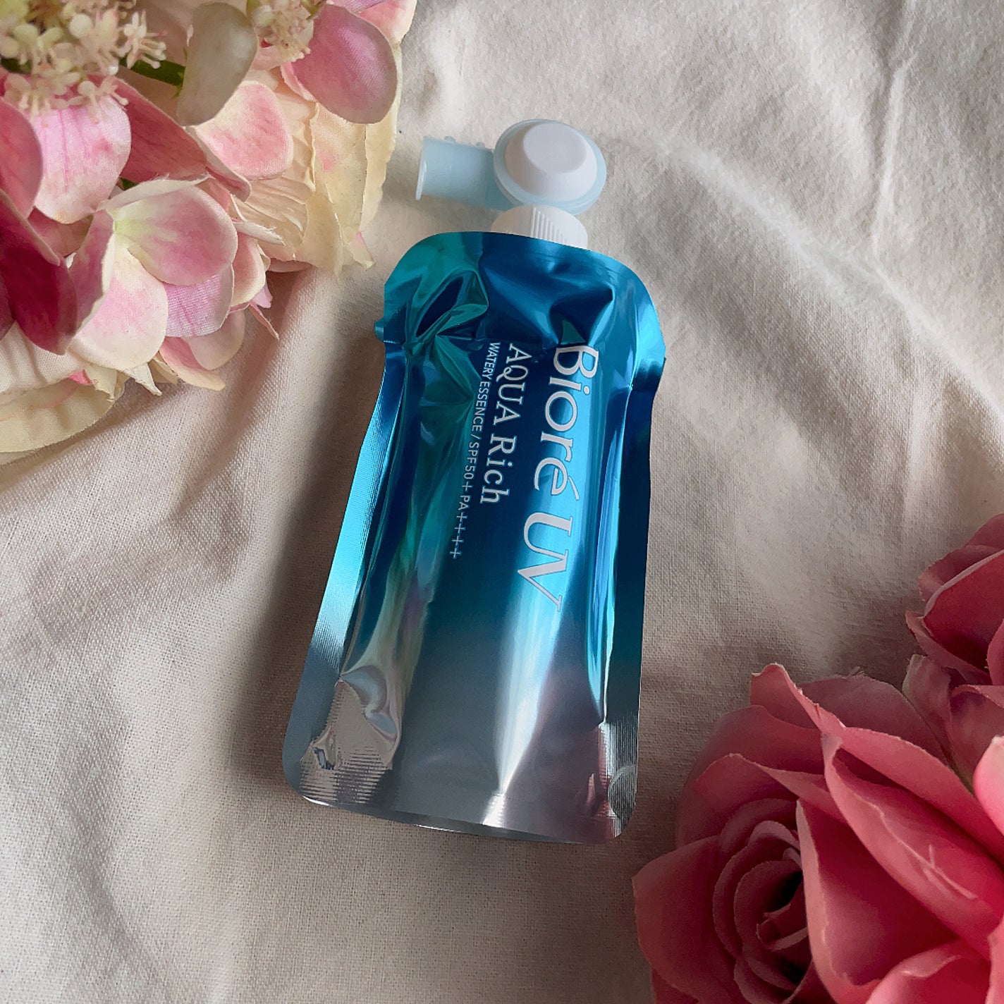 アクアリッチ フレッシュパウチ/ビオレ/日焼け止めローションを使ったクチコミ(3枚目)