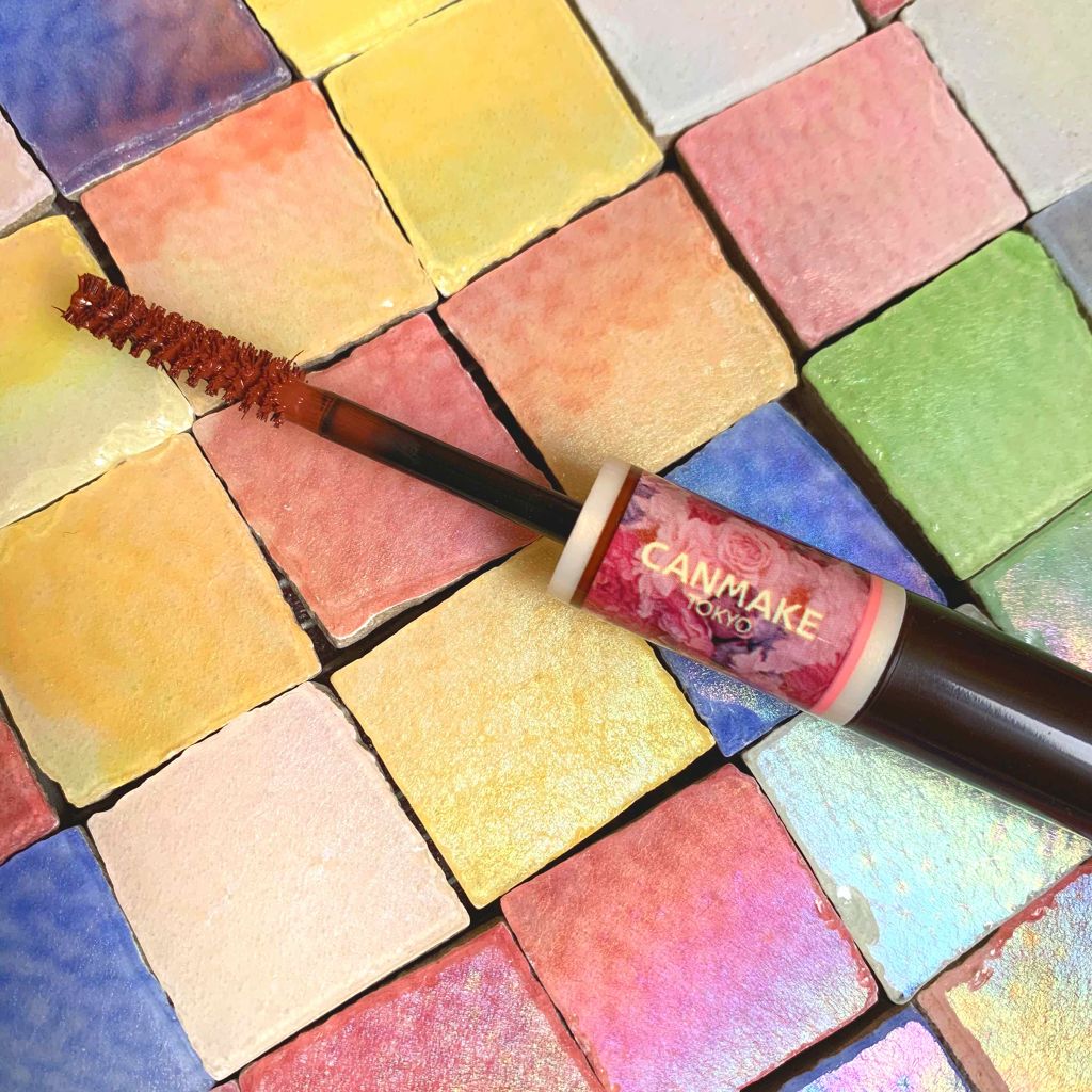 レイヤードルックマスカラ 02 ローズバーガンディ/キャンメイク/マスカラを使ったクチコミ（2枚目）