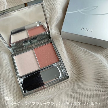 RMK ザ ベージュライブラリー ブラッシュデュオのクチコミ「全員にオススメしたい！持ち運びにも◎
RMKの隠れ名品チーク♡

--------------.....」（1枚目）