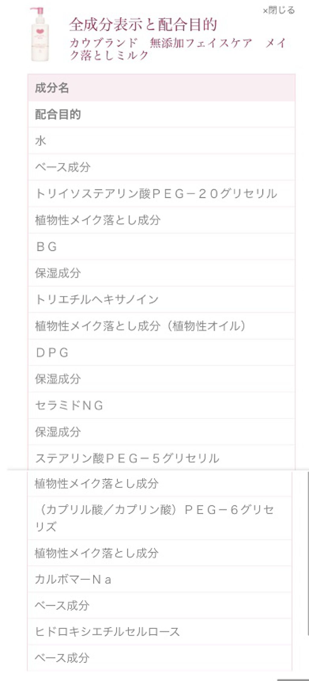メイク落としミルク/カウブランド無添加/ミルククレンジングを使ったクチコミ（2枚目）
