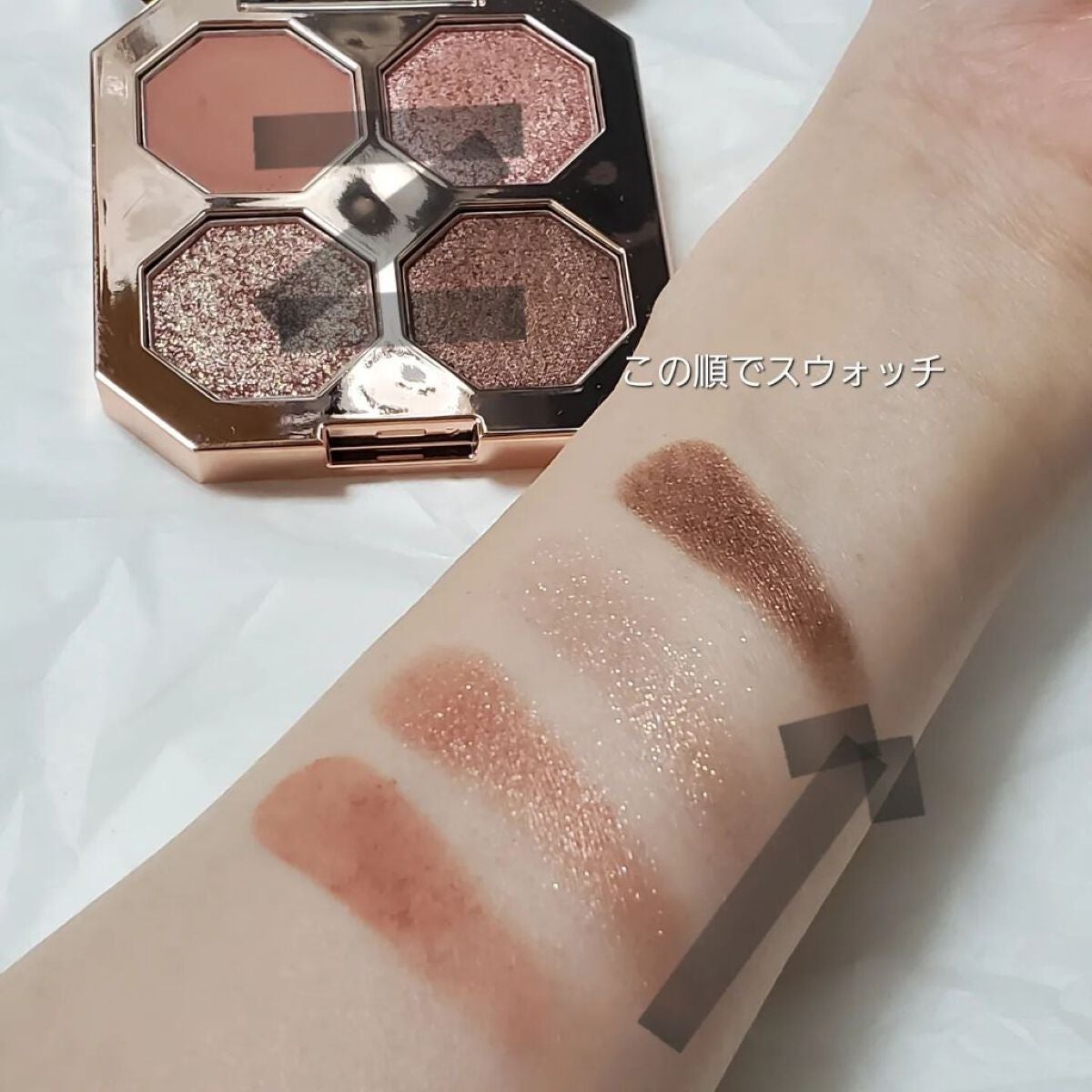 ドリームベルベットアイシャドウパレット/DEAR DAHLIA/アイシャドウパレットを使ったクチコミ(3枚目)