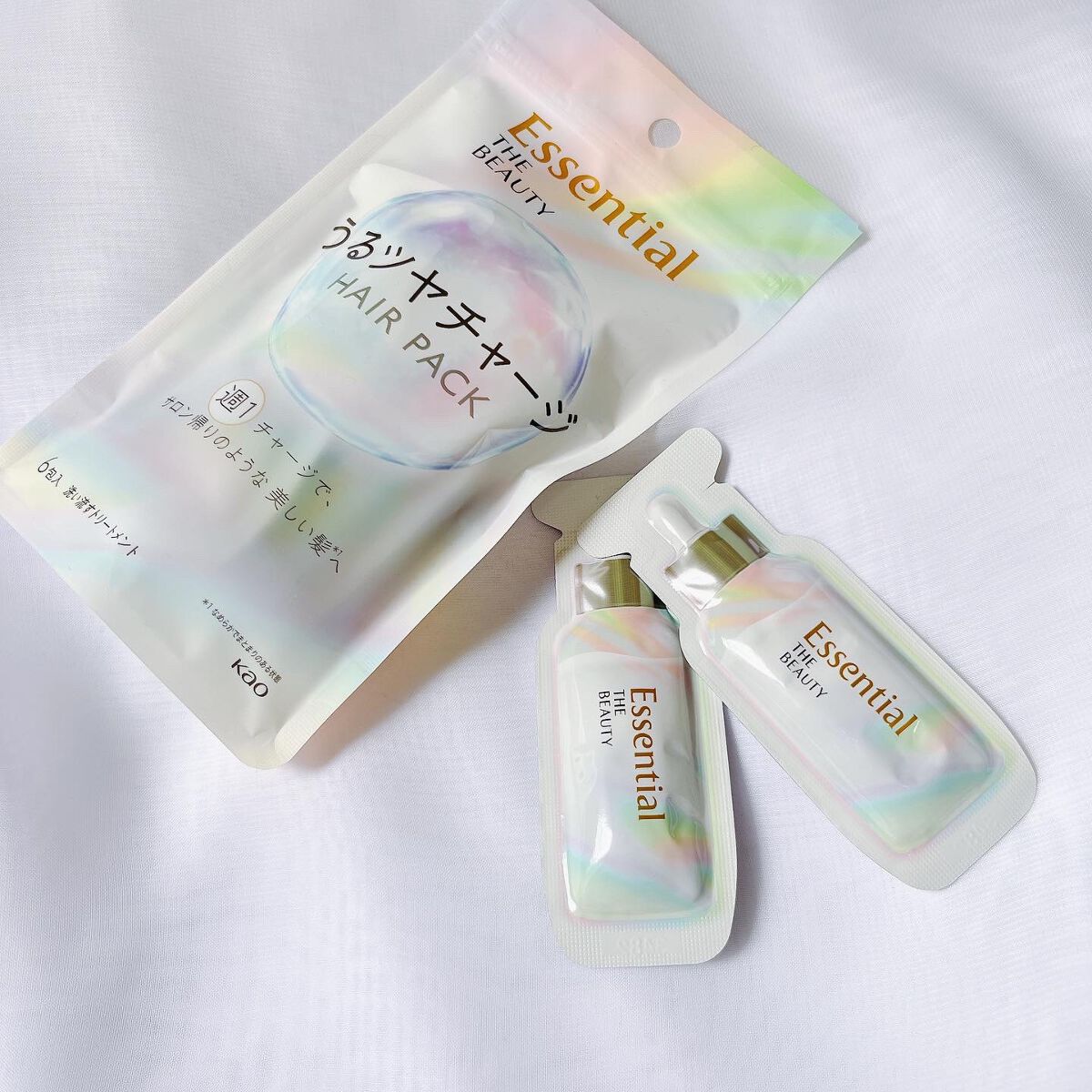 ザビューティ うるツヤチャージヘアパック/エッセンシャル/ヘアマスク・ヘアパックを使ったクチコミ(4枚目)