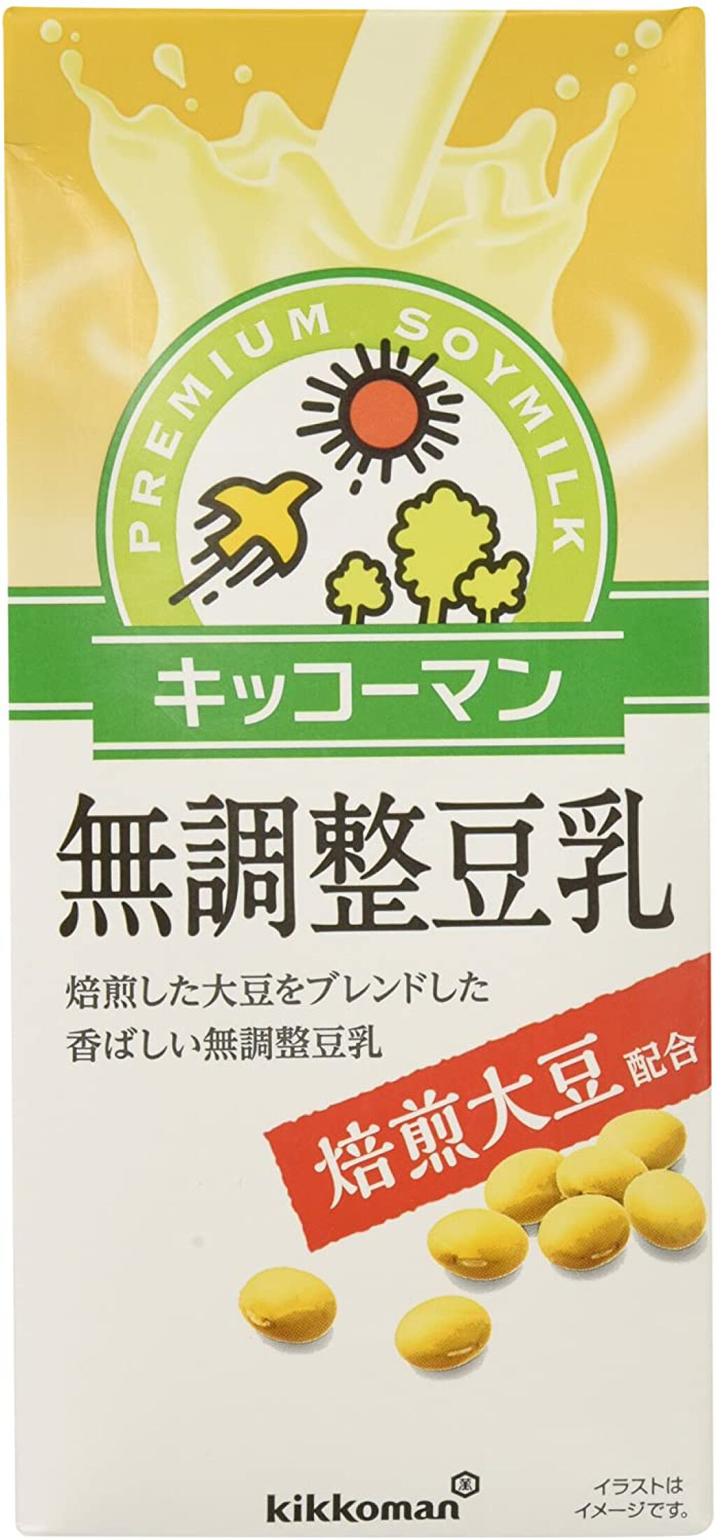 無調整豆乳 焙煎大豆 無調整豆乳1,000ml