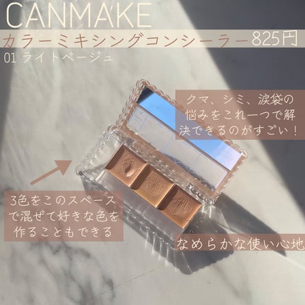 カラーミキシングコンシーラー/キャンメイク/パレットコンシーラーを使ったクチコミ(2枚目)
