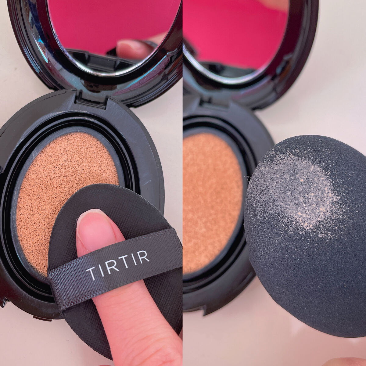 マスクフィットクッション 21Nアイボリー/TIRTIR(ティルティル)/クッションファンデーションを使ったクチコミ（3枚目）