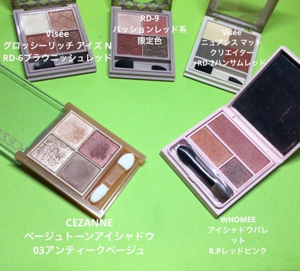 グロッシーリッチ アイズ N/Visée/アイシャドウパレットを使ったクチコミ(2枚目)