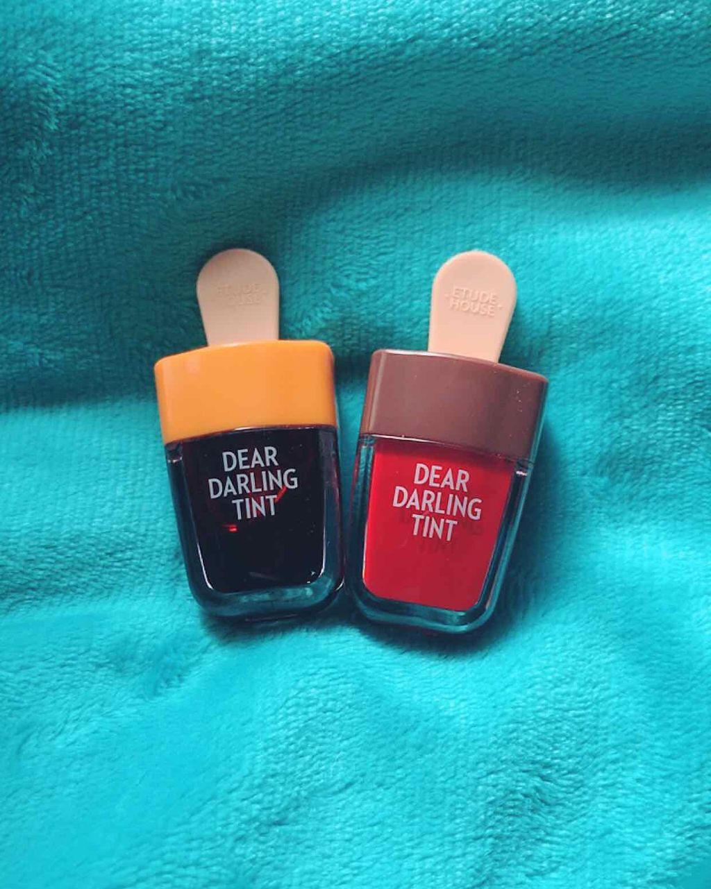 ディアダーリン ウォータージェルティント (アイスティント)/ETUDE/口紅を使ったクチコミ(2枚目)