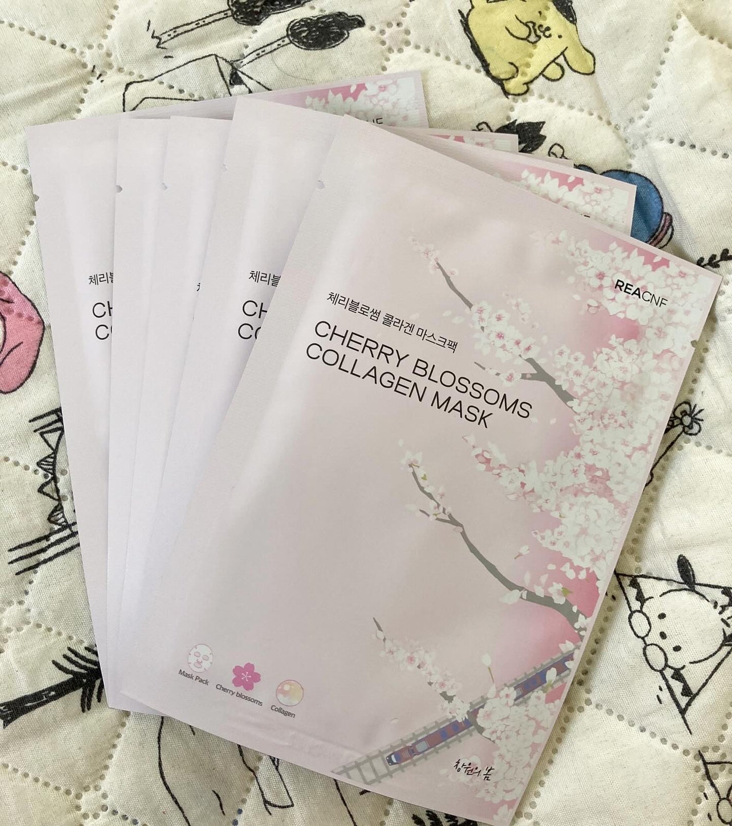 チェリーブロッサム コラーゲンマスク/REACNF/シートマスク・パックを使ったクチコミ(2枚目)