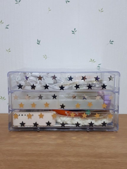 3段式クリアーケース/DAISO/その他化粧小物を使ったクチコミ(1枚目)