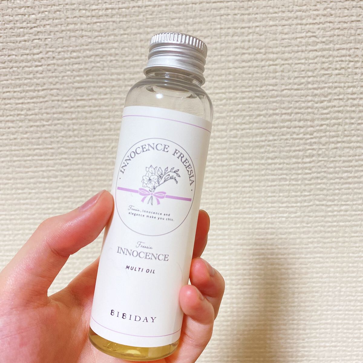 イノセンスフリージアマルチオイル/BIBIDAY/ヘアオイルを使ったクチコミ（1枚目）