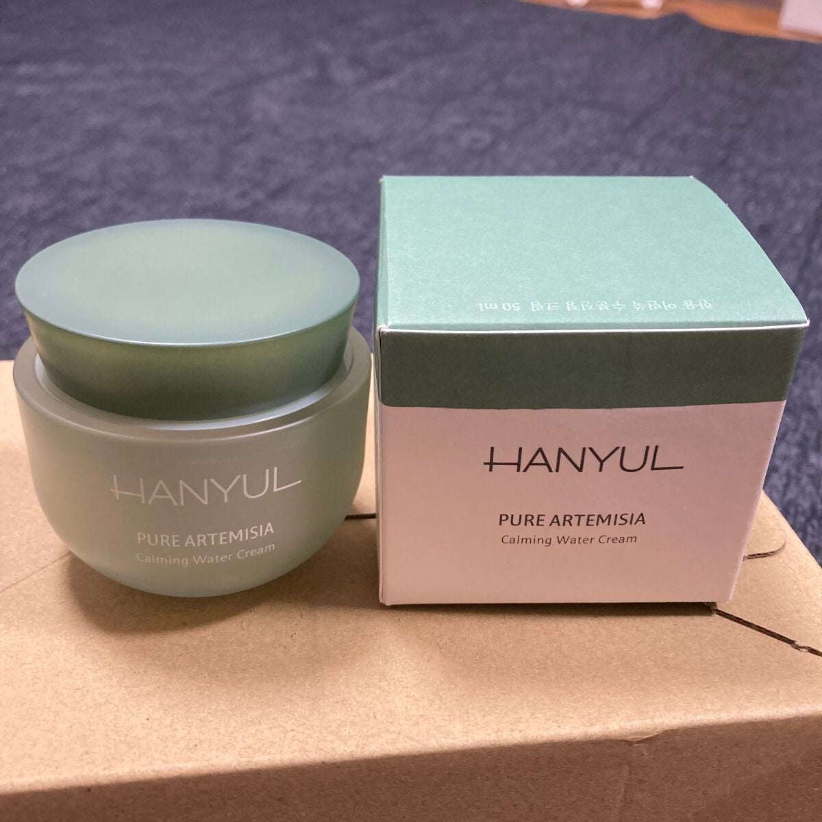 ピュアアルテミシア カーミングウォータークリーム/HANYUL(ハンユル)/フェイスクリームを使ったクチコミ(4枚目)
