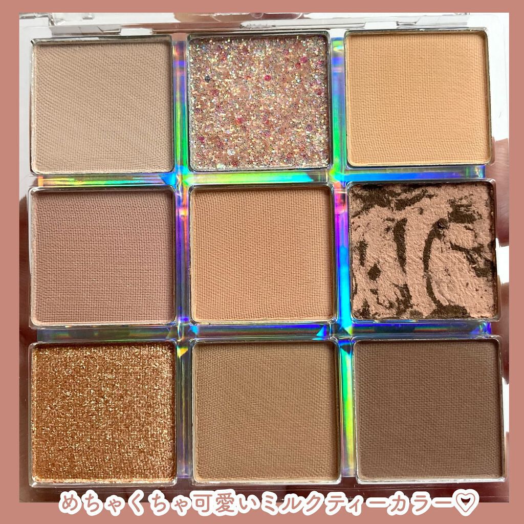 クォーツ 9色アイシャドウパレット(ドリームランドアイシャドウ) J16 アーモンドミルクティー/ZEESEA/アイシャドウパレットを使ったクチコミ（3枚目）