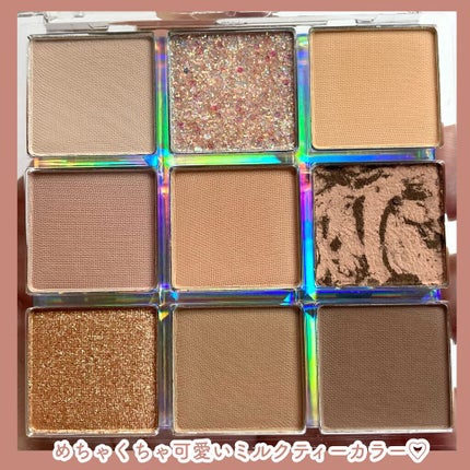 クォーツ 9色アイシャドウパレット(ドリームランドアイシャドウ)/ZEESEA/アイシャドウパレットを使ったクチコミ(3枚目)