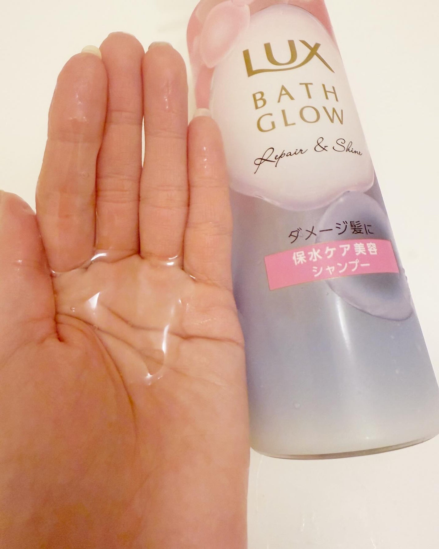 バスグロウ ストレート&シャイン シャンプー/トリートメント/LUX/市販シャンプーを使ったクチコミ(3枚目)