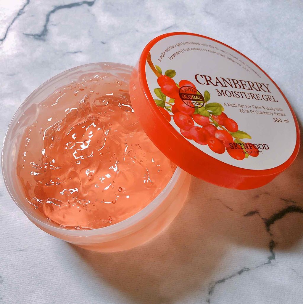 クランベリーモイスチャージェル/SKINFOOD/ボディローションを使ったクチコミ（1枚目）