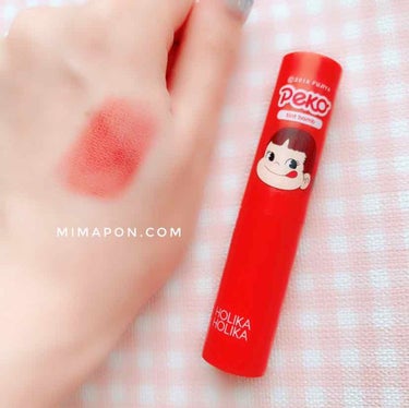 スイートペコエディション ウォータードロップ ティント バーム/HOLIKA HOLIKA/口紅を使ったクチコミ（2枚目）