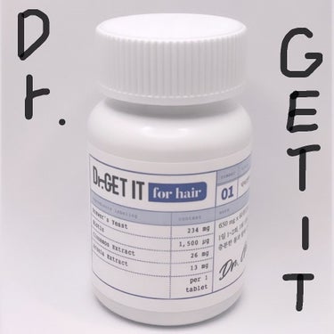 DR.GETIT Dr. get it for hairのクチコミ「DR.GETIT  ビオチンヘアケア必須アイテム60粒

비오틴 모발관리 필수템 60알 
.....」（1枚目）
