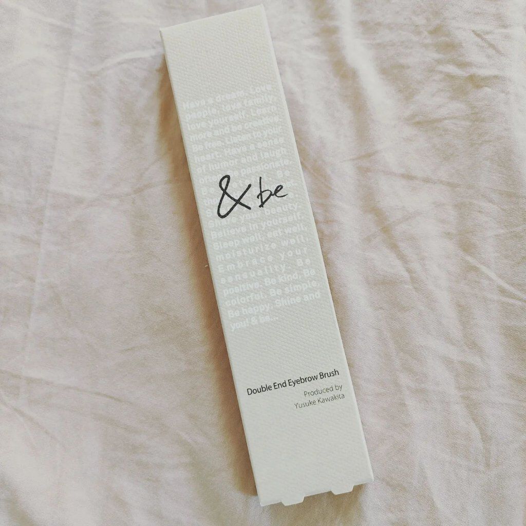 ダブルエンドアイブロウブラシ熊野筆/＆be/メイクブラシを使ったクチコミ（2枚目）