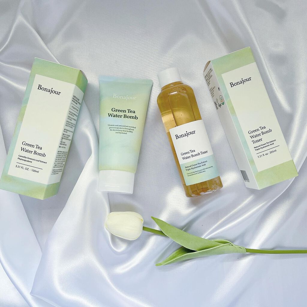 グリーンティーウォーターボム/Bonajour/フェイスクリームを使ったクチコミ（1枚目）