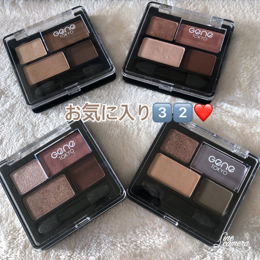 リラクシーアイシャドウ/GENE TOKYO/アイシャドウパレットを使ったクチコミ(1枚目)