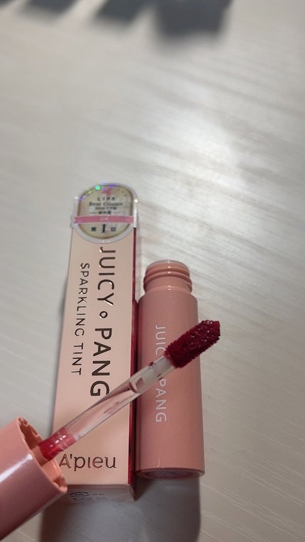 アピュー ジューシーパン スパークリングティント/A’pieu/口紅を使ったクチコミ(3枚目)