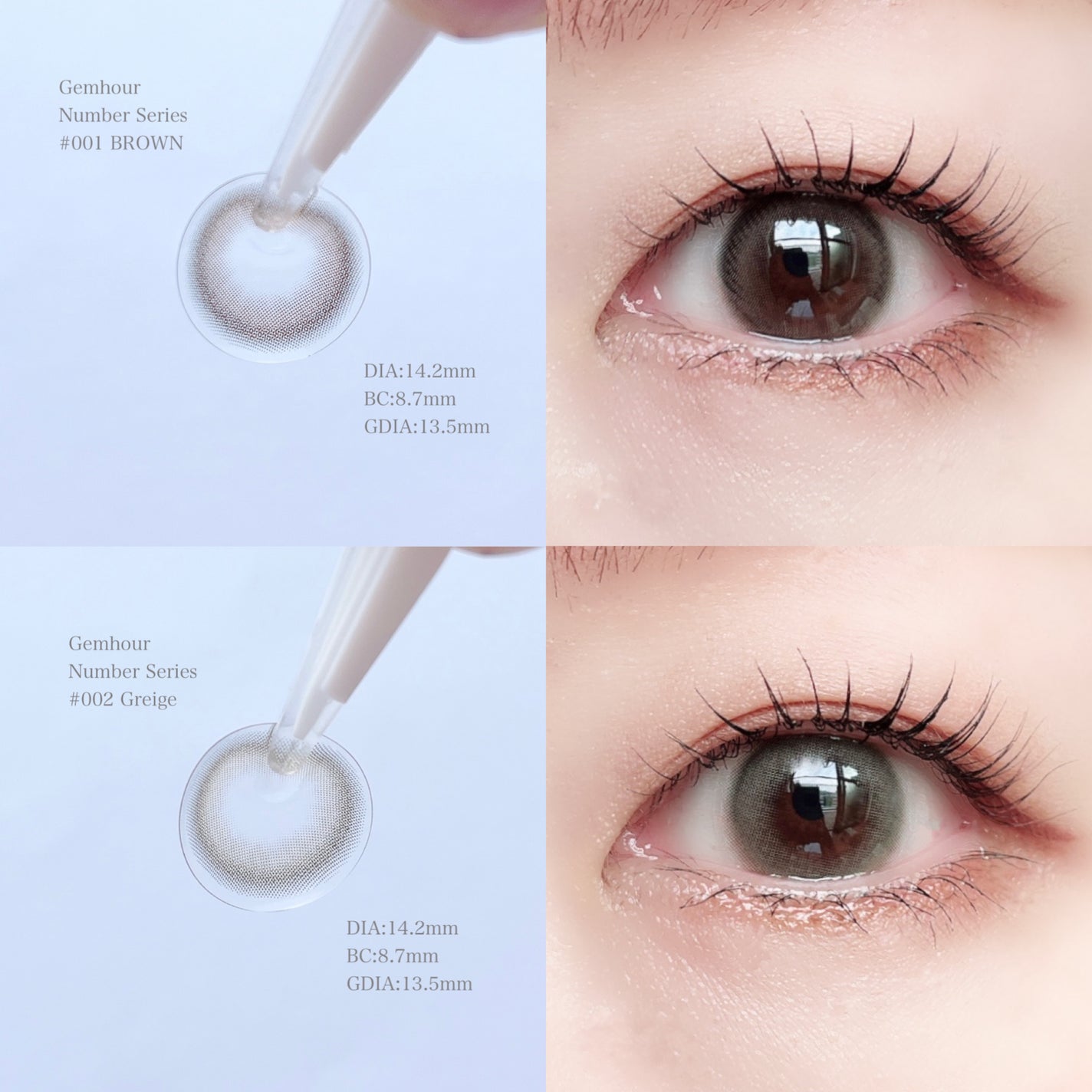 Number Series/Gemhour lens/カラーコンタクトレンズを使ったクチコミ(4枚目)