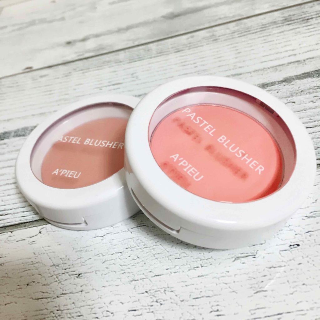 アピュー パステルブラッシャー/A’pieu/パウダーチークを使ったクチコミ(1枚目)