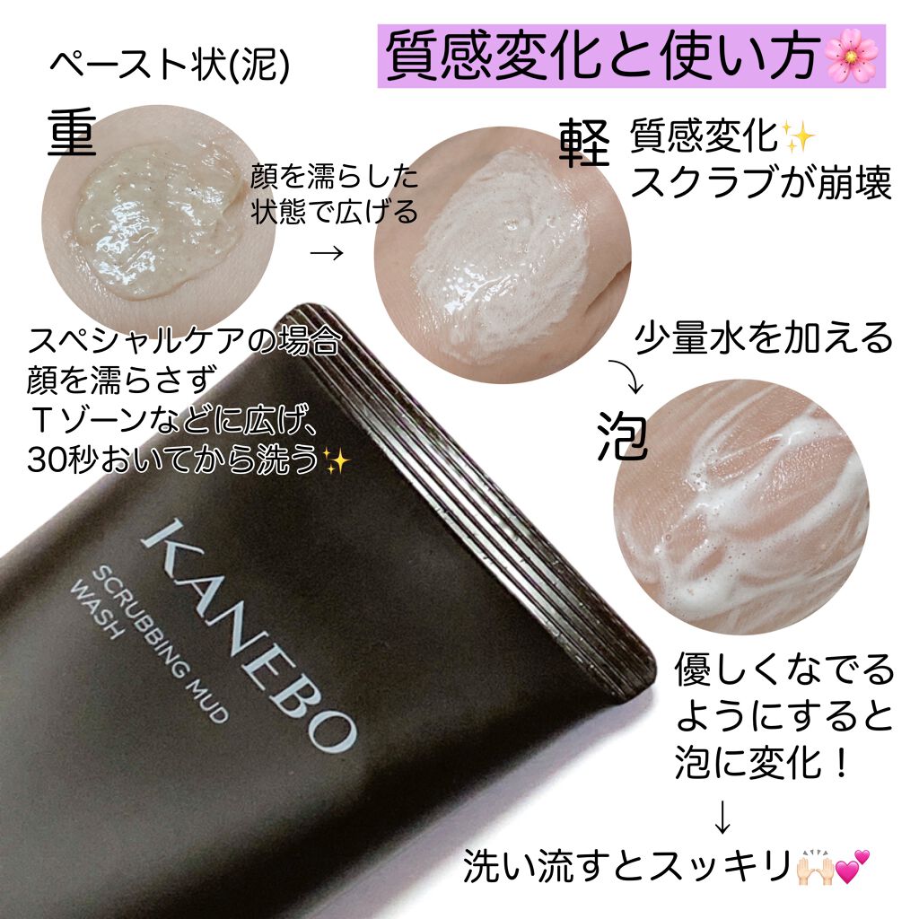 スクラビング　マッド　ウォッシュ/KANEBO/洗顔フォームを使ったクチコミ（3枚目）