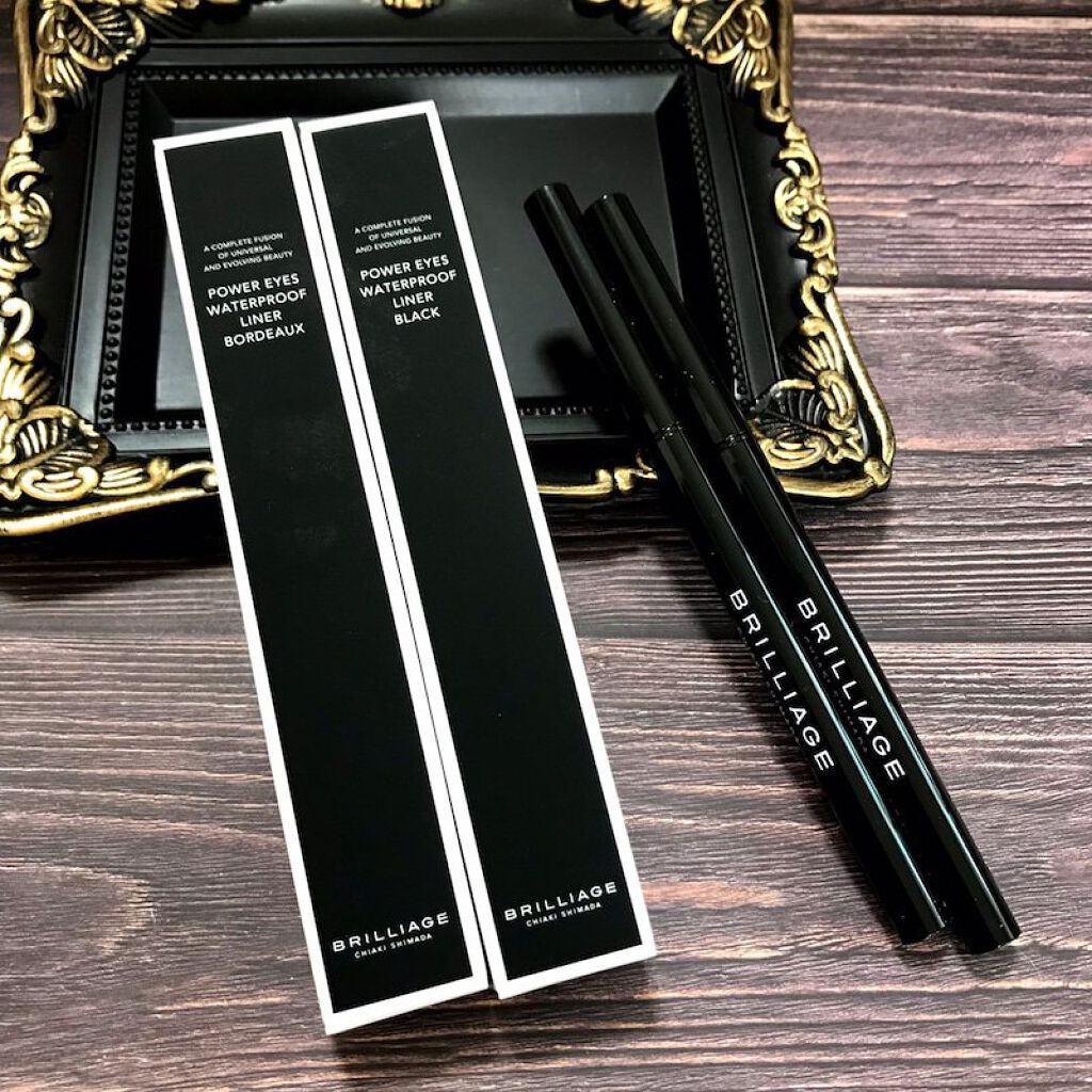 パワーアイズ ウォータープルーフライナー ボルドー/ブリリアージュ/ペンシルアイライナーを使ったクチコミ（2枚目）