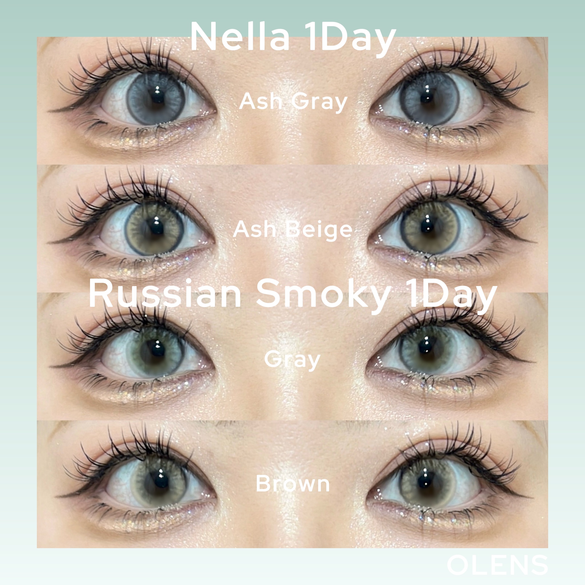 ロシアンスモーキー/OLENS/カラーコンタクトレンズを使ったクチコミ（1枚目）