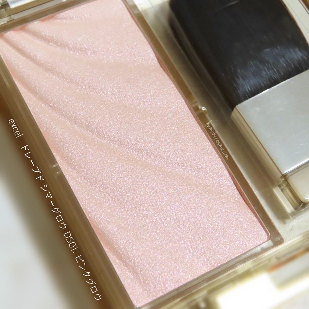 ドレープド シマーグロウ/excel/パウダーハイライトを使ったクチコミ（2枚目）