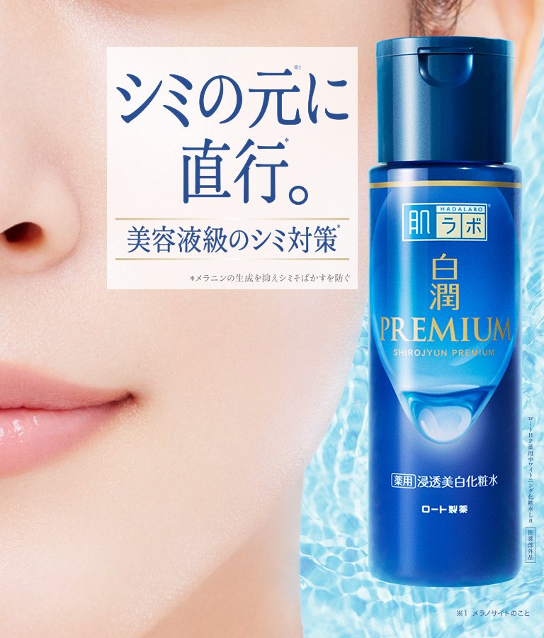 白潤プレミアム薬用浸透美白化粧水/肌ラボ/化粧水を使ったクチコミ（1枚目）