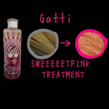 ホーユー ガッチ イエローキエロー カラーシャンプー/トリートメントのクチコミ「hoyu Gatti SWEEEEET PINK  ドンキ限定販売
カラートリートメント　16.....」（2枚目）